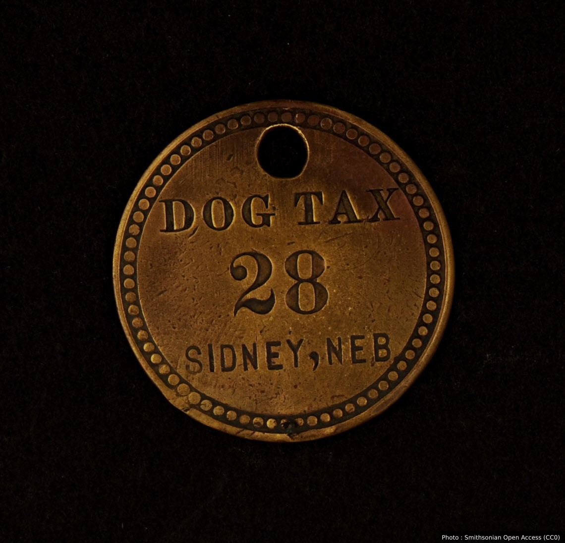 Sidney, Nebraska Owney tag