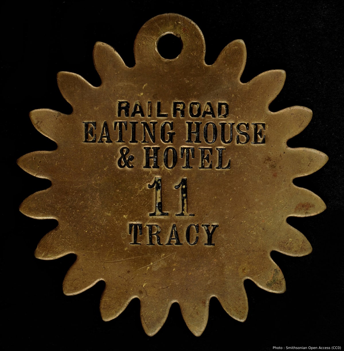 Railroad Eating House & Hotel Owney tag