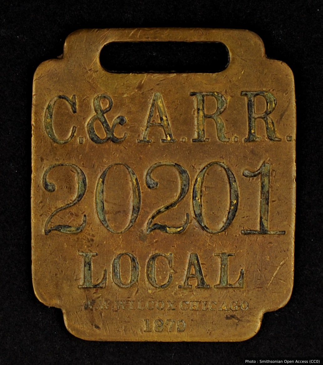 Camden and Amboy Railroad Owney tag