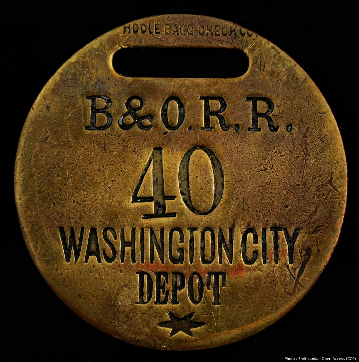 Baltimore & Ohio Railroad Owney tag
