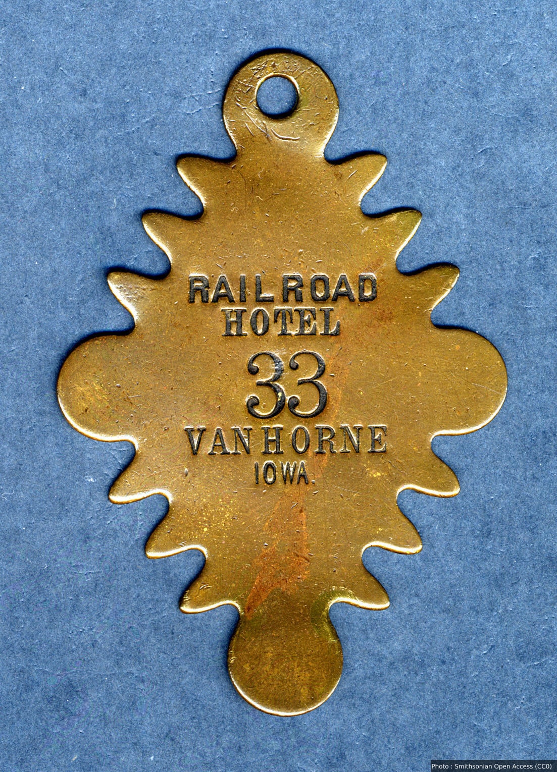 Railroad Hotel Owney tag
