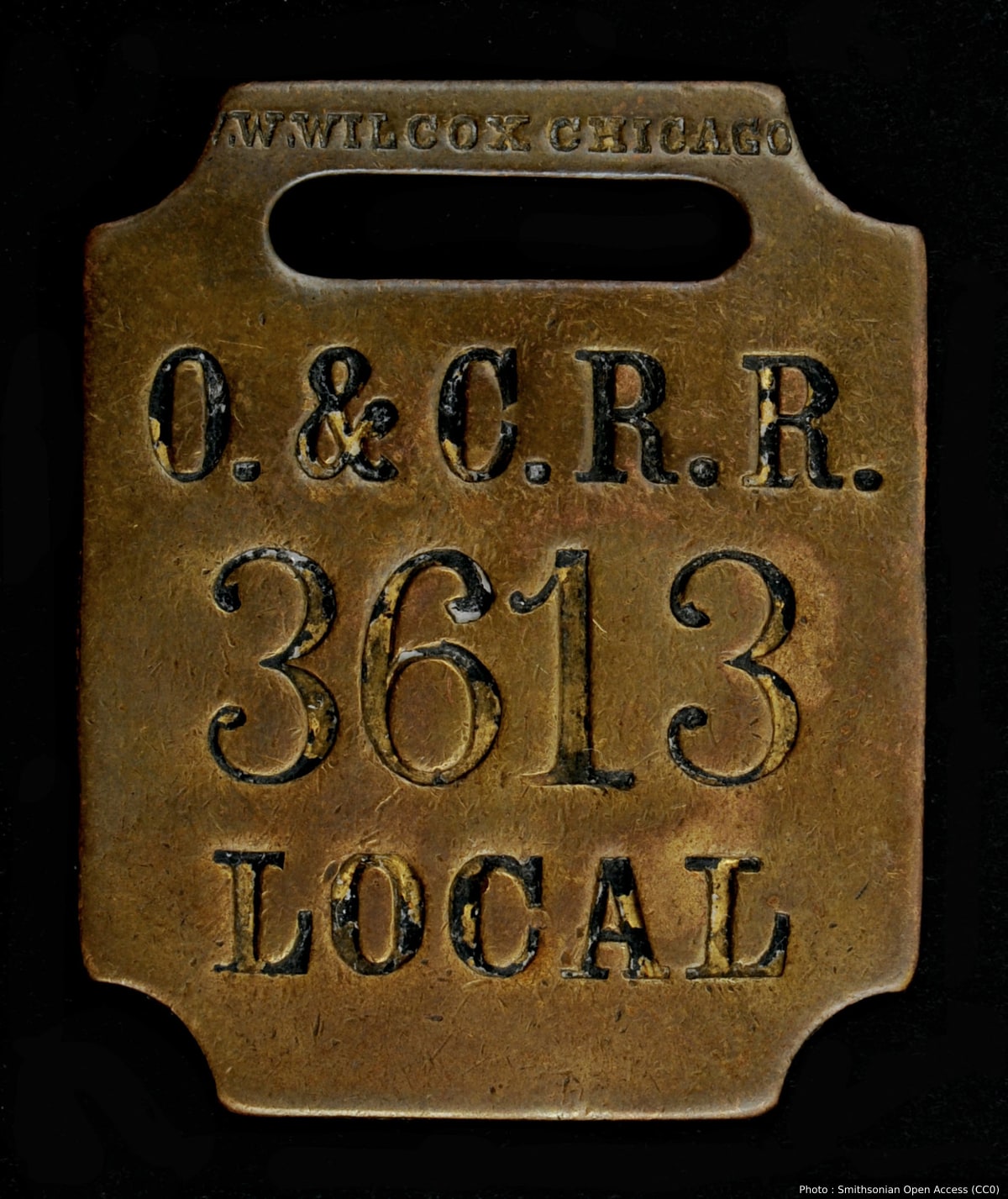 Oregon and California Railroad Owney tag