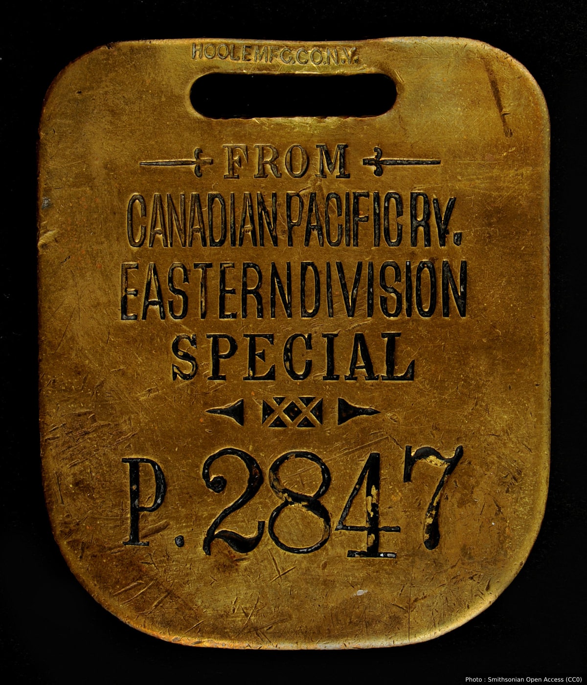 Canadian Pacific Railway Owney tag