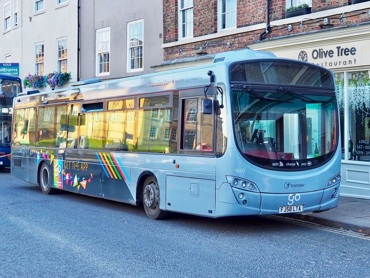 Transdev bus in York Mar25